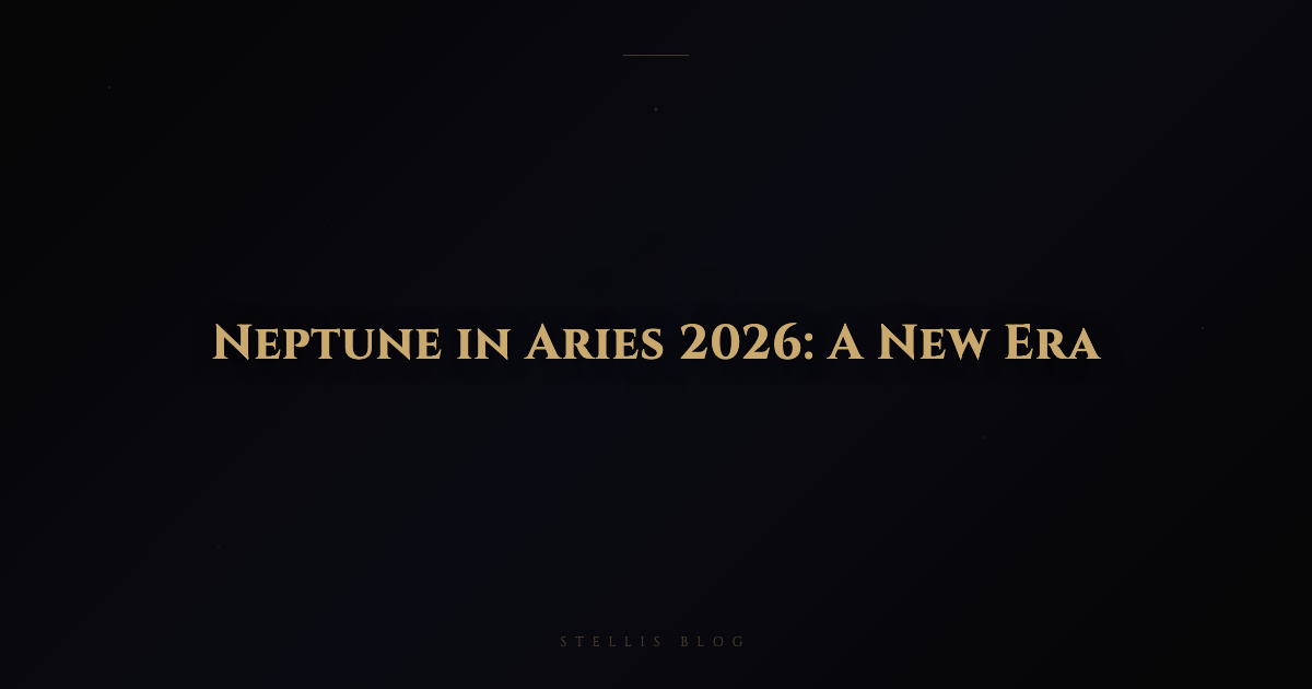 Neptune in Aries 2026-2039 — A New Era Begins