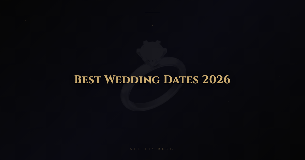 Best Wedding Dates in 2026 According to Astrology — Lucky Days to Get Married